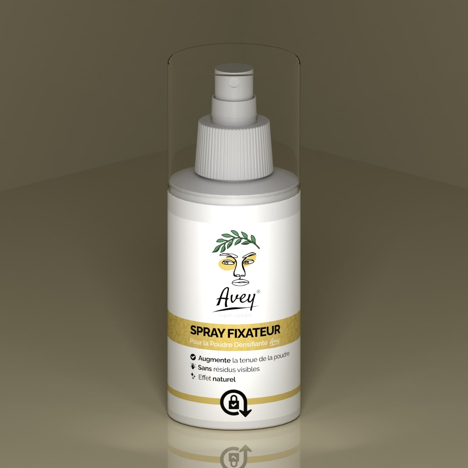 Spray fixateur • Pour poudre densifiante cheveux - Avey