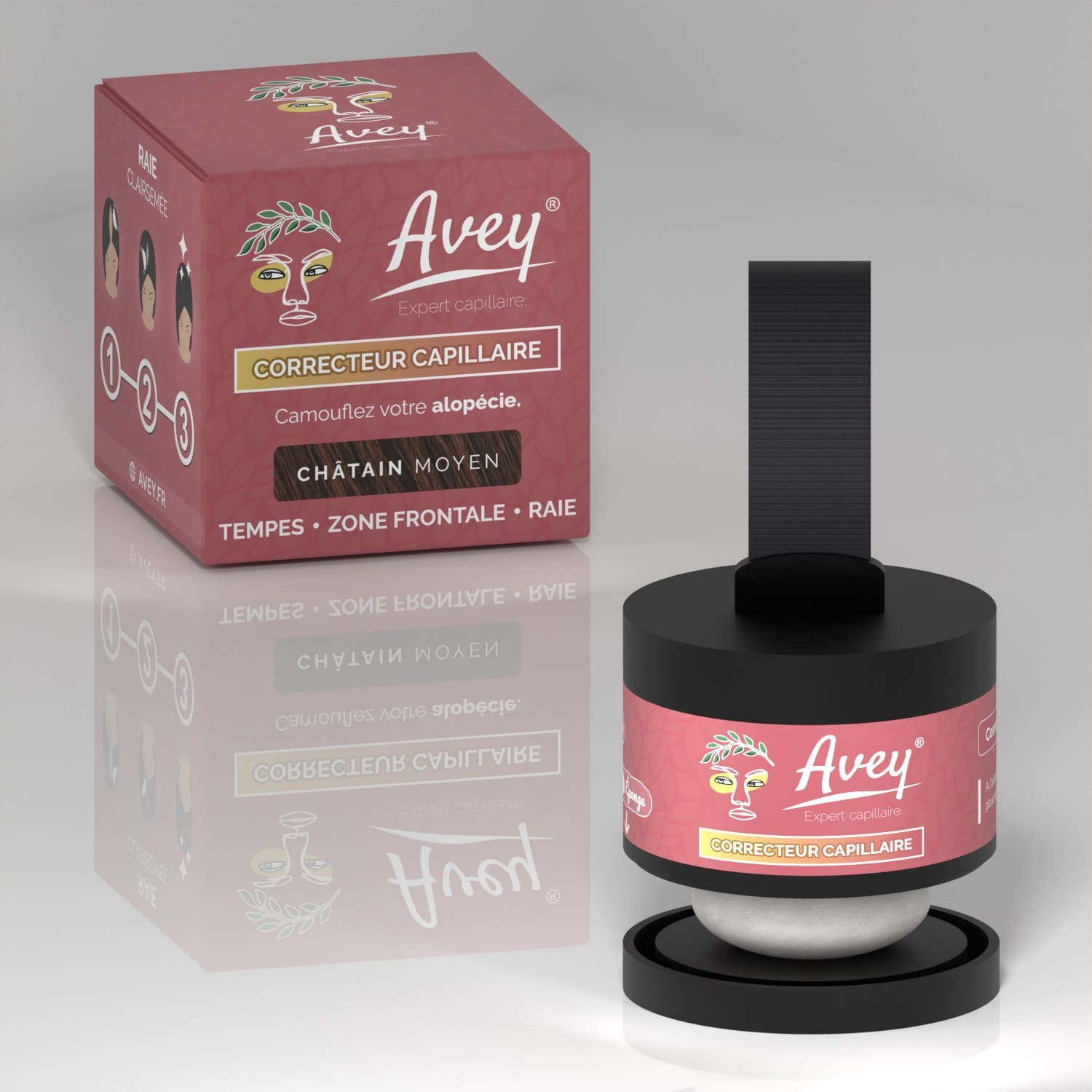 Correcteur capillaire cheveux clairsemes alopecie Avey