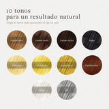 Fibras capilares en 10 tonos para un resultado natural