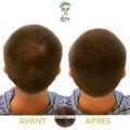 Poudre densifiante cheveux chatain homme avant apres Avey