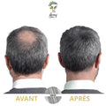 Poudre densifiante cheveux gris homme avant apres Avey