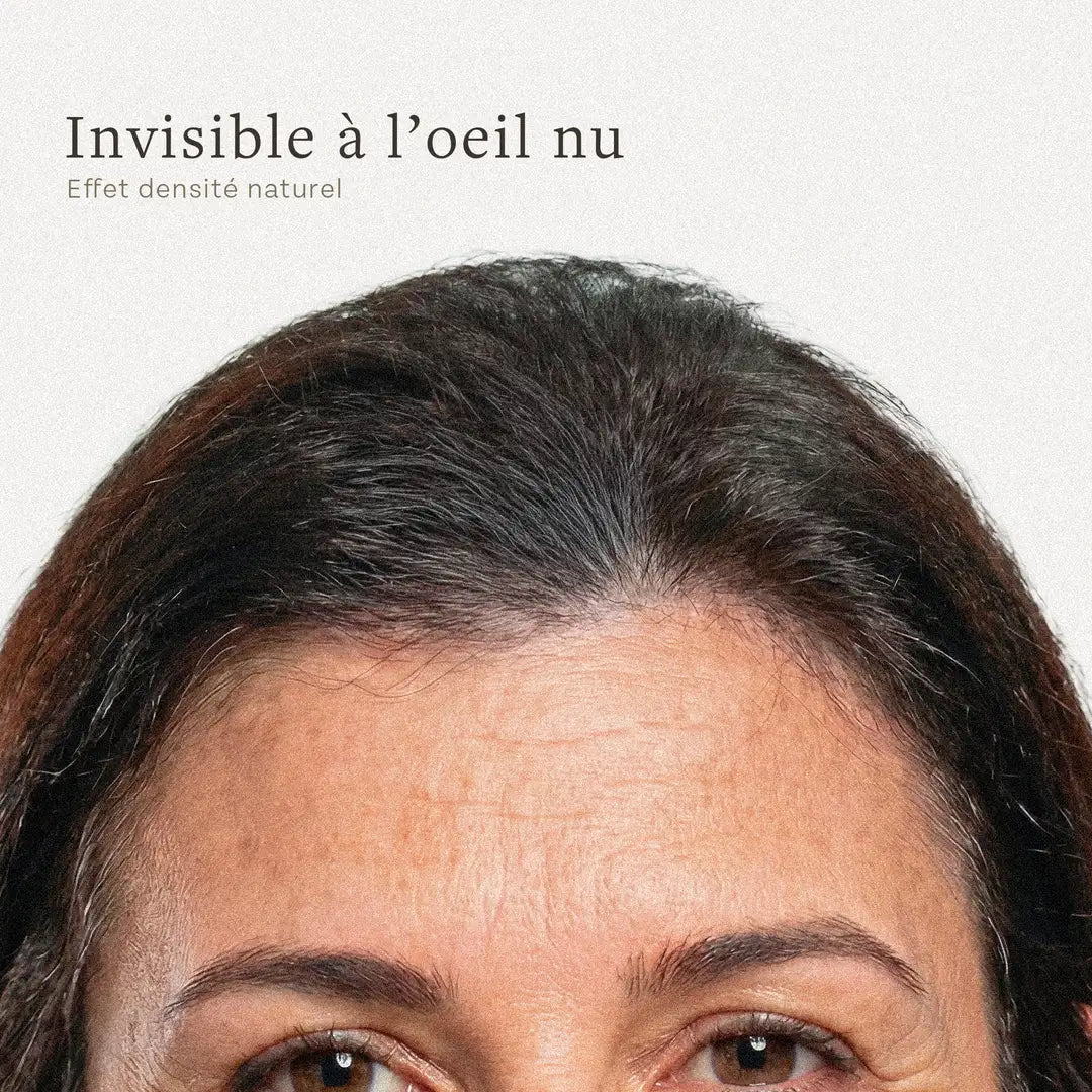 Poudre densifiante cheveux invisible effet naturel racines clairsemées