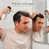 Streuhaar mit Präzisionsapplikator auftragen