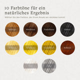 Streuhaar in 10 Farbtönen